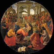 GHIRLANDAIO, Domenico Adoration of the Magi oil on canvas
